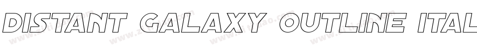 Distant Galaxy Outline Italic字体转换